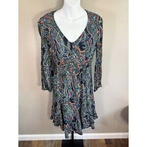 Anthropologie Multicolor Paisley Midi Dress